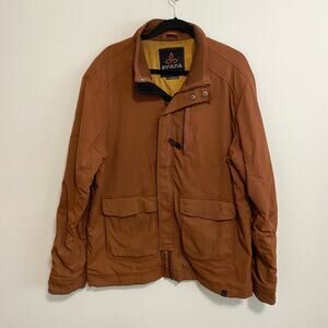 Prana Men's Breathe Jacket‎ Cargo Burnt Orange Size XL